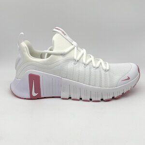 Nike Womens Free Metcon 6 White Pink Shoes Sz 9.5 New Sneaker FJ7126-106